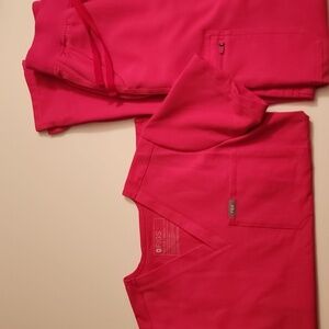 Figs XXS Shocking Pink Set